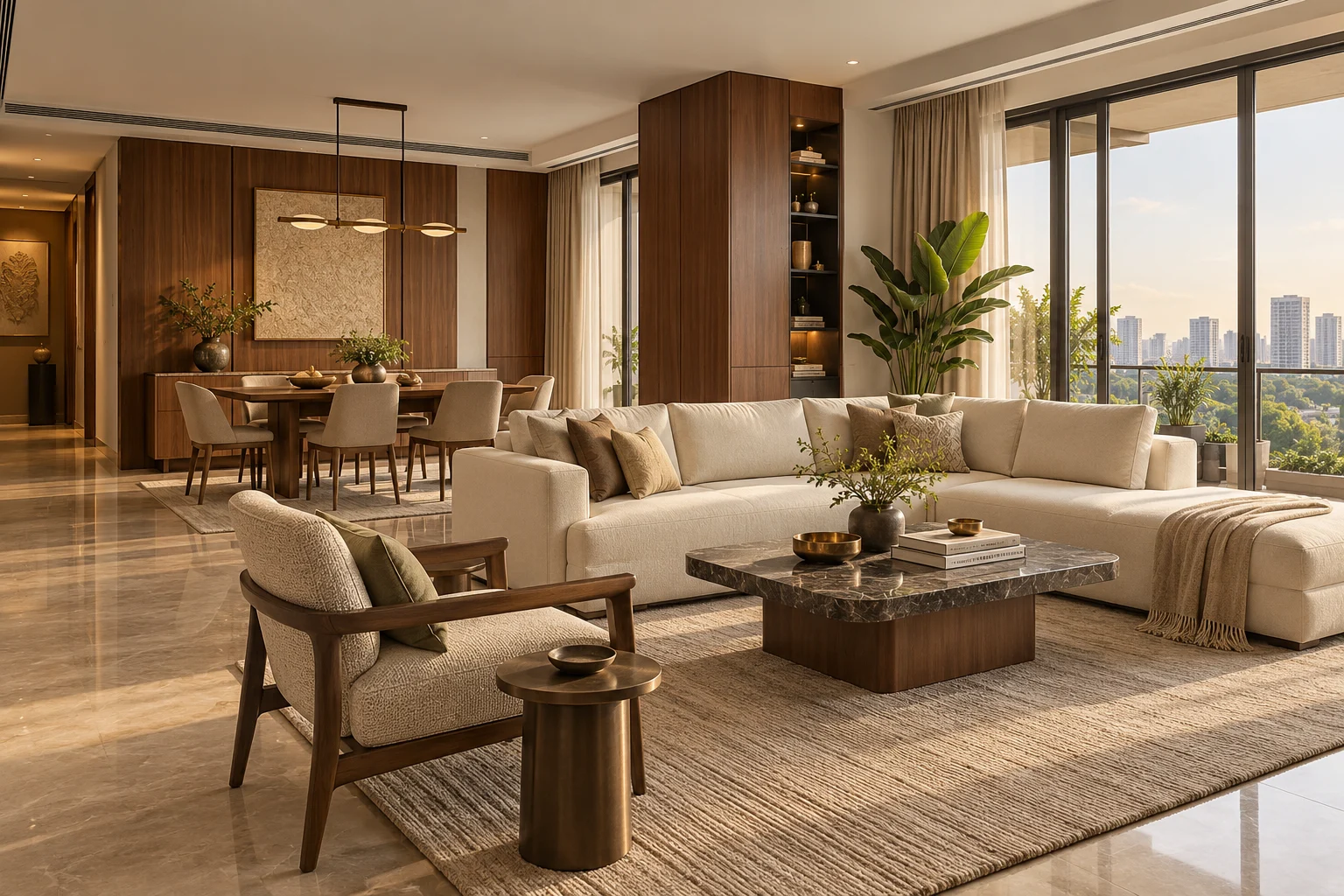 Flats & apartments architectural concept