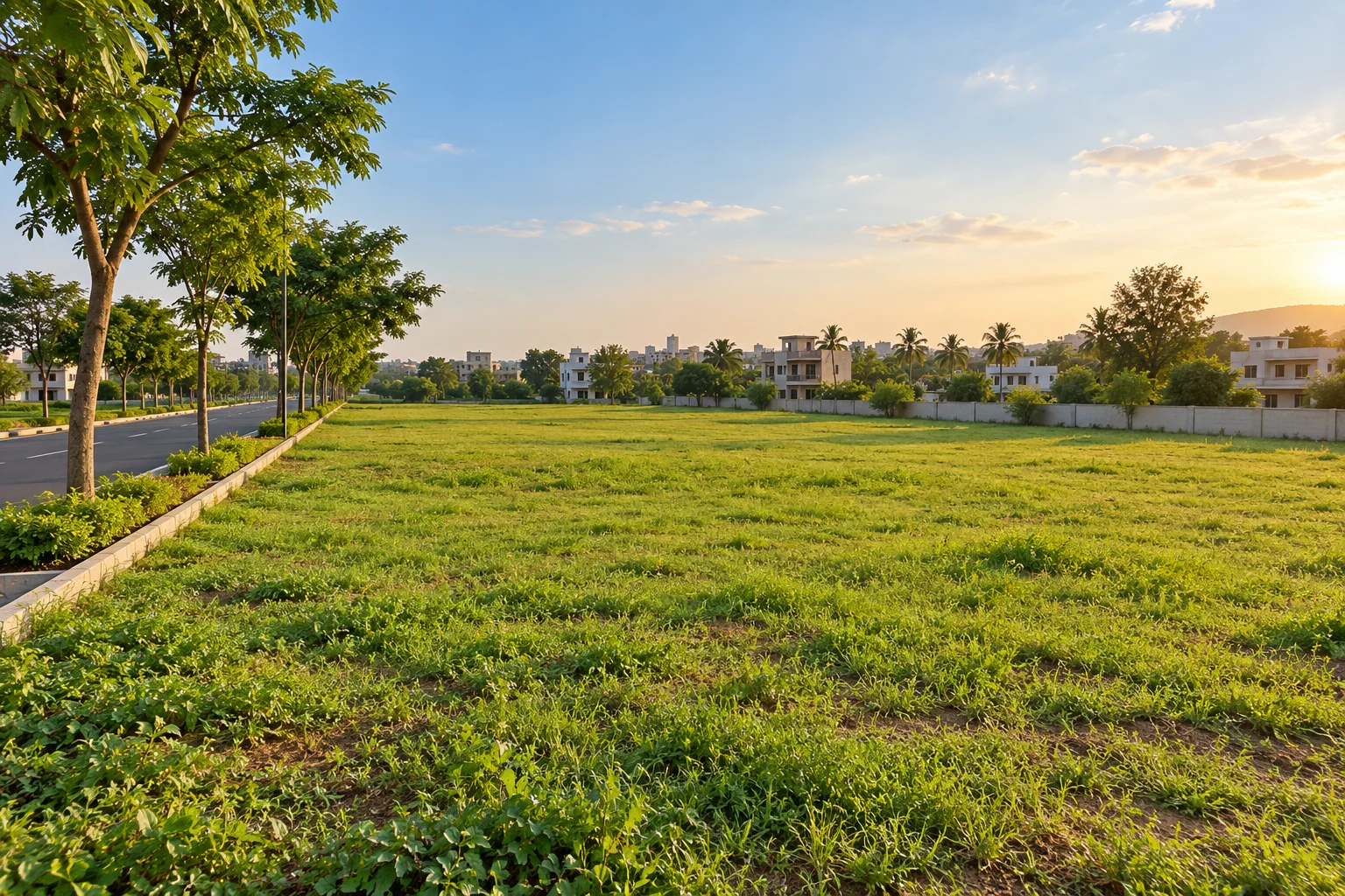Land & plots architectural concept